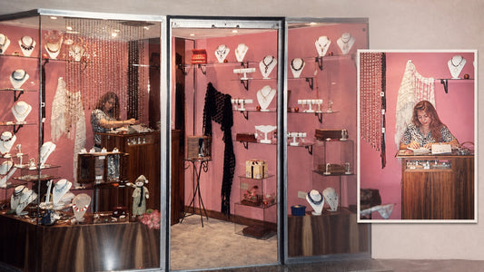 Historic Padparadscha jewelry shop in Venezuela and its founder behind the counter