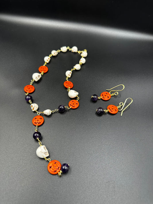 Spooky Set Necklace-Earrings