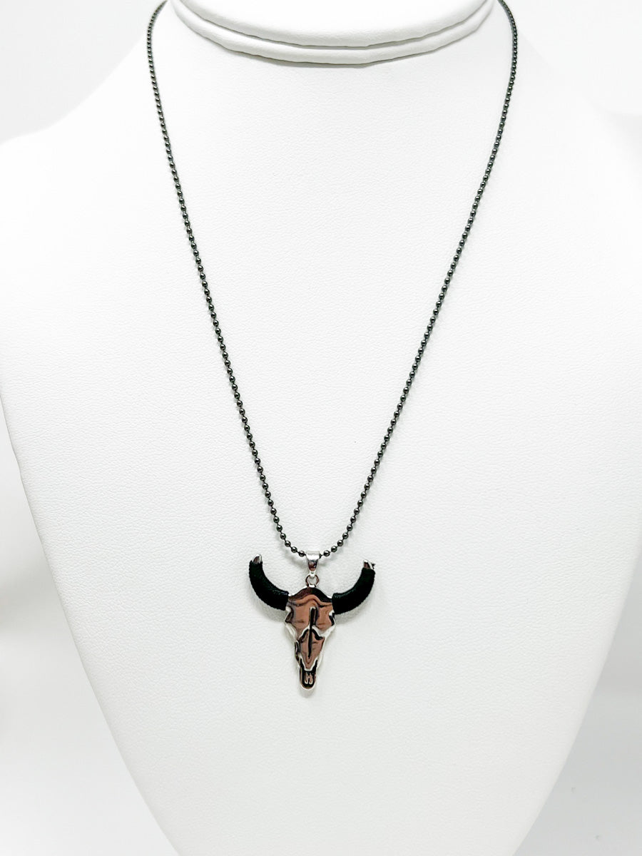 Silver Buffalo Necklace